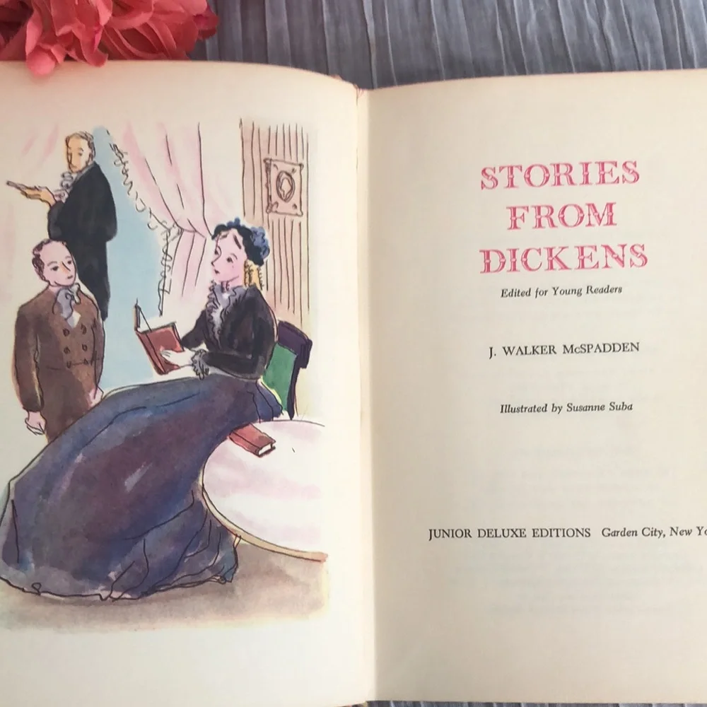 Vintage lot 3 CHARLES DICKENS hardcover childrens books-Gulliver's Travels